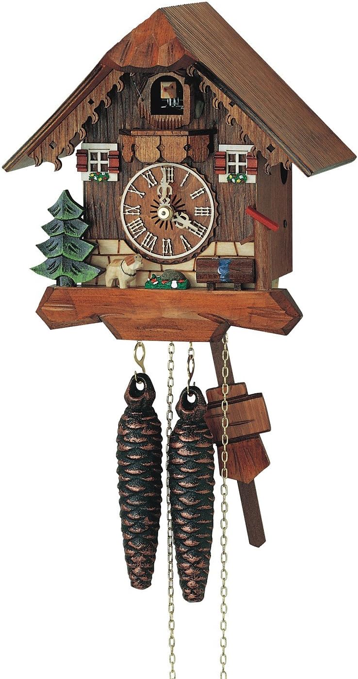 Schneider 8 Inch Black Forest Puppy Cuckoo Clock