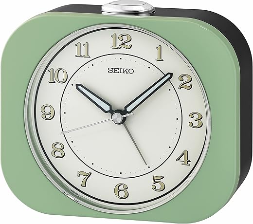 Seiko Kyoda Alarm Clock, Metallic Green