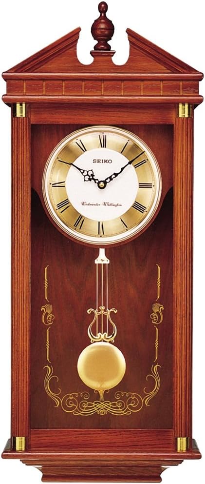 SEIKO Regal Oak Wall Clock with Pendulum