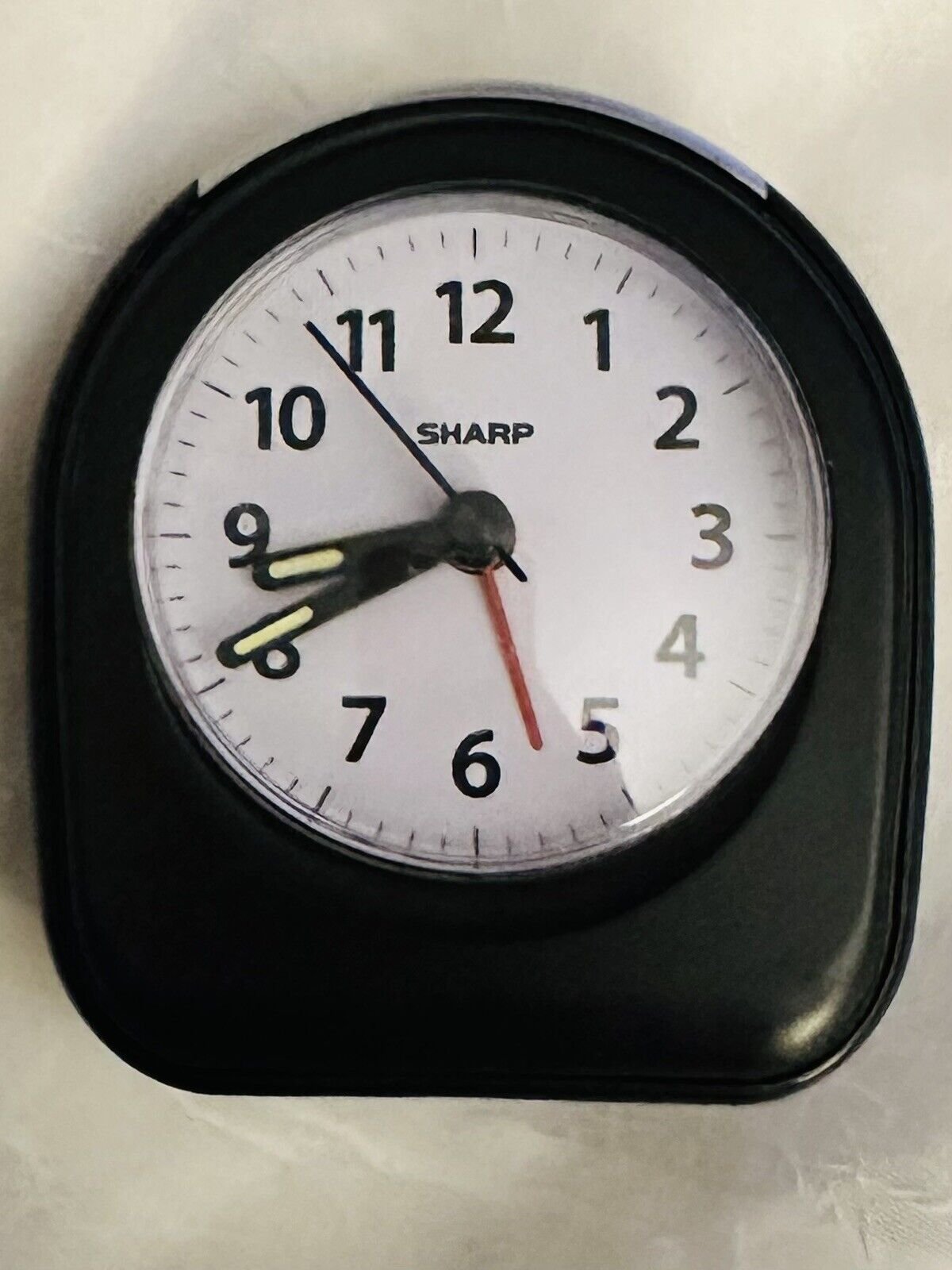 Sharp Travel Alarm Clock with Light Quartz Analog Model SPC844 - Works