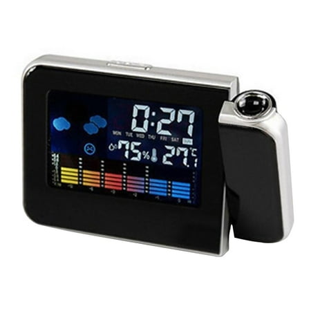 Smart Digital Projection Clock Time Alarm Clock Weather Station Projector