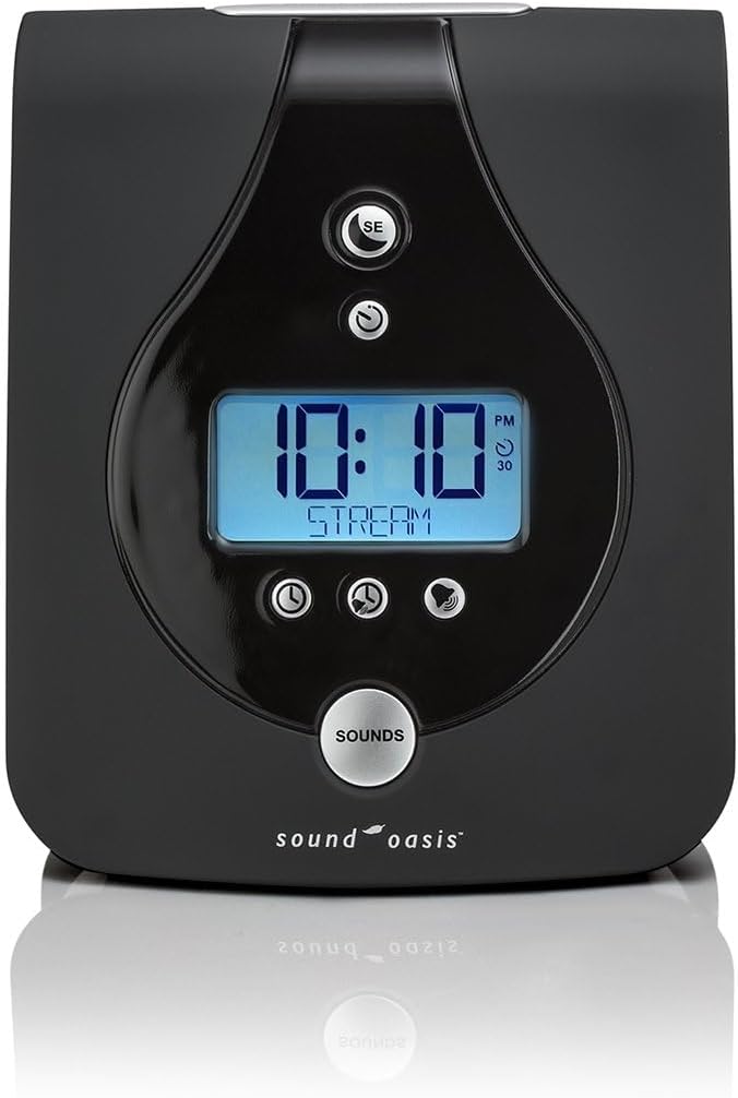 Sound Oasis Advanced Sleep Sound Machine, 24 Dr Developed Non-looping Relax, Sleep, Nature, Music Sounds - Delta, Alpha, Beta Brainwaves to Fall & Stay Asleep, Alarm with Chime, Auto-Off Sleep Timer