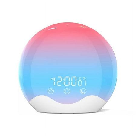 Sunrise Alarm Clock Wake Up Light with Touch Control,Dual-Sided Light Alarm Clock for Bedroom,Dual Alarm & Snooze