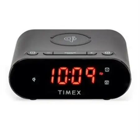 TIMEX Wireless Charging Alarm Clock, Wireless Charging