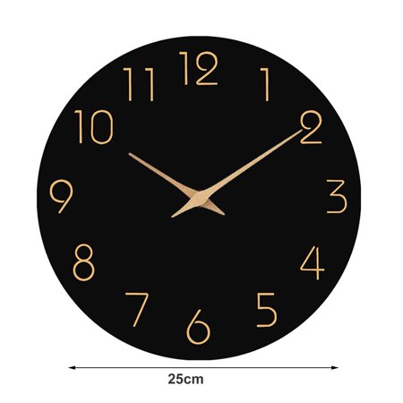 Twinkseal Wooden Wall Clock Wall Clock Silent Non-ticking Battery Operated Wooden Hanging Clock for Home Bathroom School Office Decor Silent Wall Clock