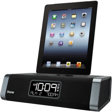 Used iHome Dual-Charging Clock Radio for iPhone 5, 5s & 6, iPad (iDL45BC) - Black