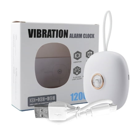 Vibrating Alarm Clock Strong Wake Artifact 2 Vibrating Modes Multifunctional for Hearing-impaired Deaf Bedroom Digital