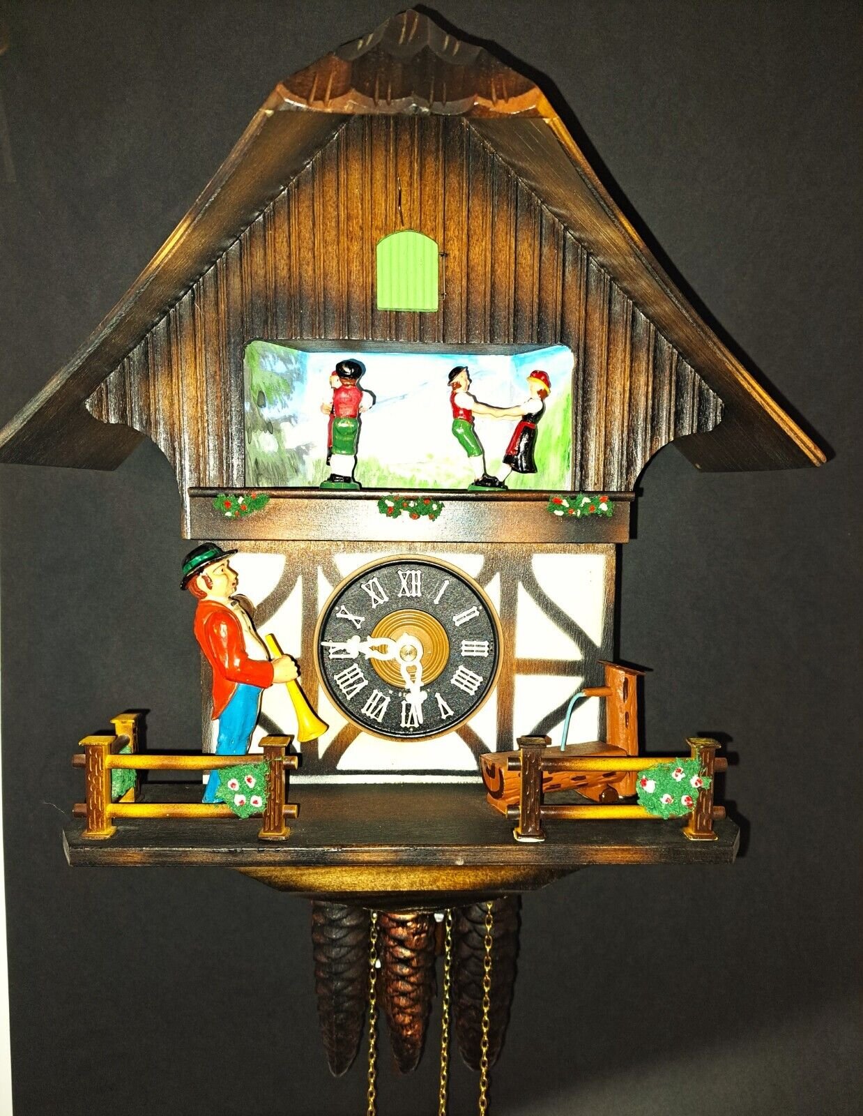 Vintage Classic Swing-Dancers Musical Cuckoo Clock #1