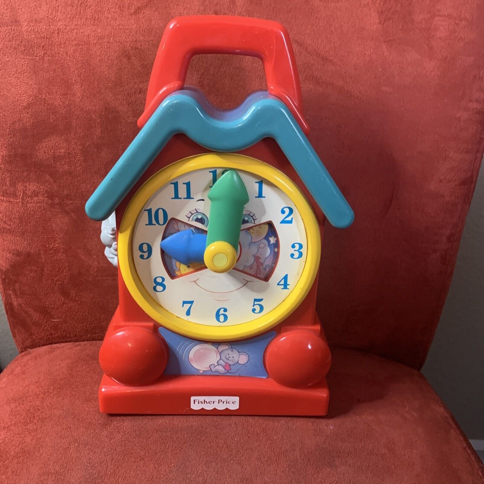 Vintage Fisher Price - Musical Grandfather Clock - works - 1994