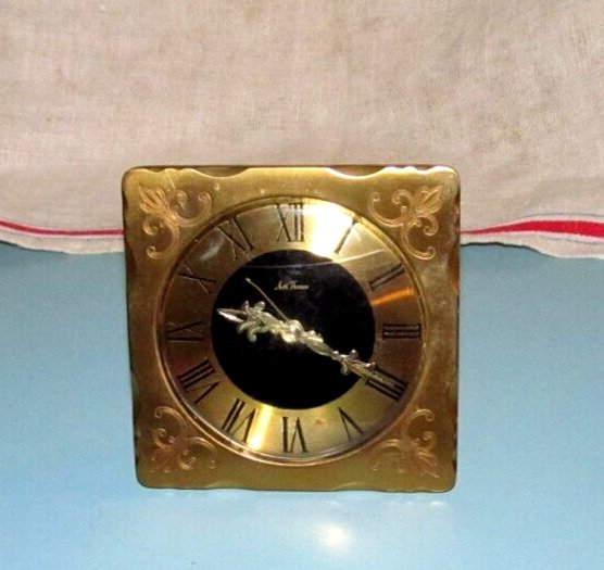 Vintage Seth Thomas Alarm Clock Standing Travel Desk Compact Made in Germany