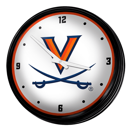 Virginia Cavaliers: Retro Lighted Wall Clock