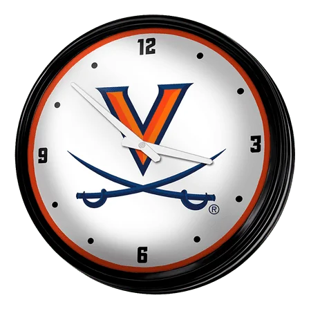 Virginia Cavaliers: Retro Lighted Wall Clock