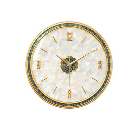 Wall Clock Clock, Living Room Wall Clock, Brass Luxury Wall Clock, Circular Wall Clock, Suitable For Hotels, Restaurants, Offices. Suitable for living rooms and study rooms