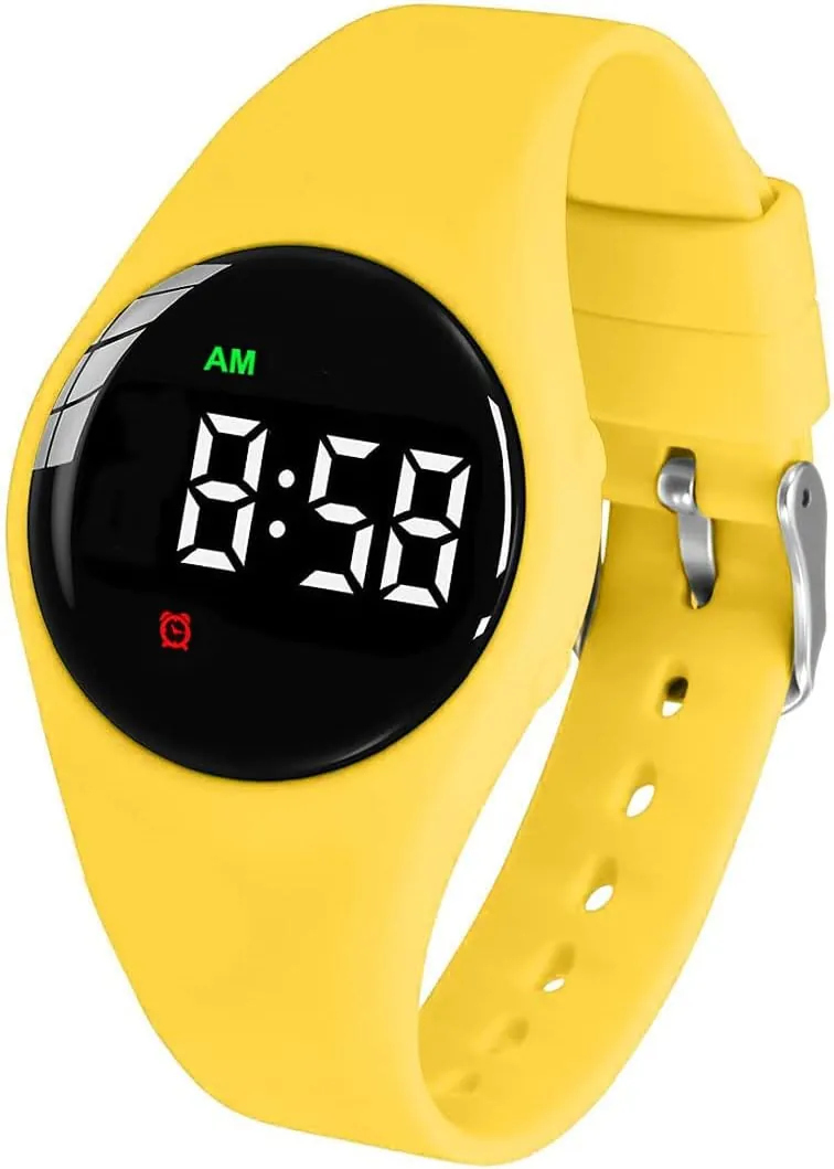 Waterproof Vibrating Alarm Watch Rechargeable 15 Alarm Reminder Watch Potty Training Watch with Lock Screen