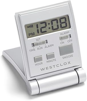 Westclox 47508s Travelmate LCD Travel Folding Alarm Clock 5