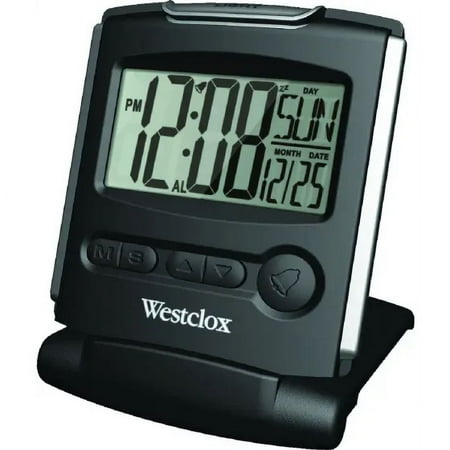 Westclox 72028 1/2 Inch Lcd Travel Alarm Clock, Each