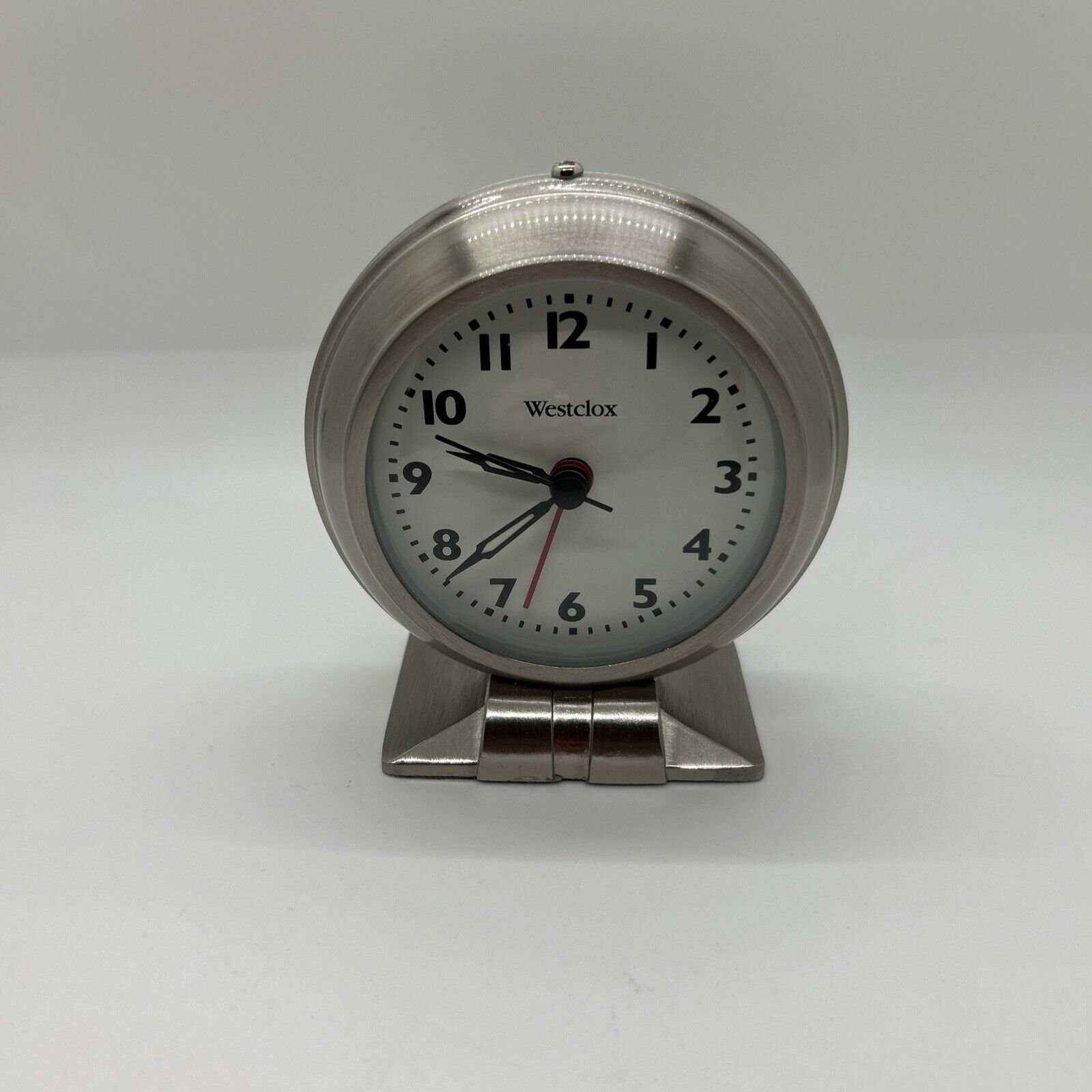 Westclox Analog Alarm Clock, 47602 Silver Metal Case with Nickel finish