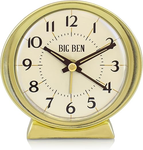 Westclox Big Ben Classic Battery Operated Alarm Clock with Lumnious Hands