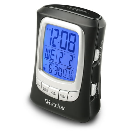 Westclox Superloud Large LCD Travel Alarm Clock - a Handy and Loud Timepiece for Your Travels