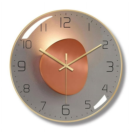 12-Inch Fashion Noiseless Hanging Clock Wholesale Living Room Simple Quartz Clock Nordic Clock Wall Clock