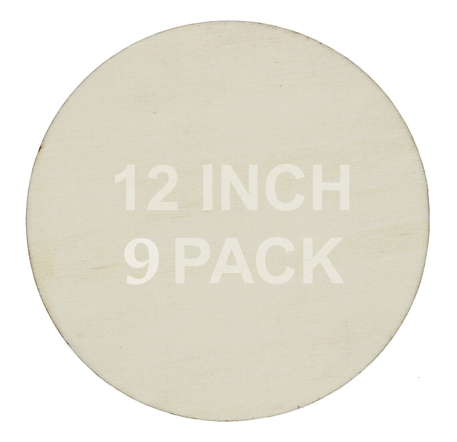 12 Inch Unfinished Round Wood Circles for Crafts, Door Hangers, Clocks, DIY
