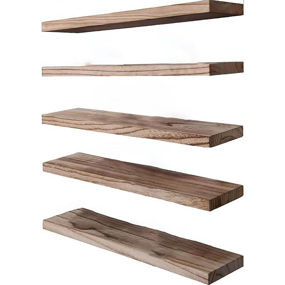 17 in. W x 6 in. D Wood Floating Shelves for Wall...