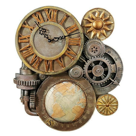 18 Collectible Classic Gears of Time Sculptural Wall Clock