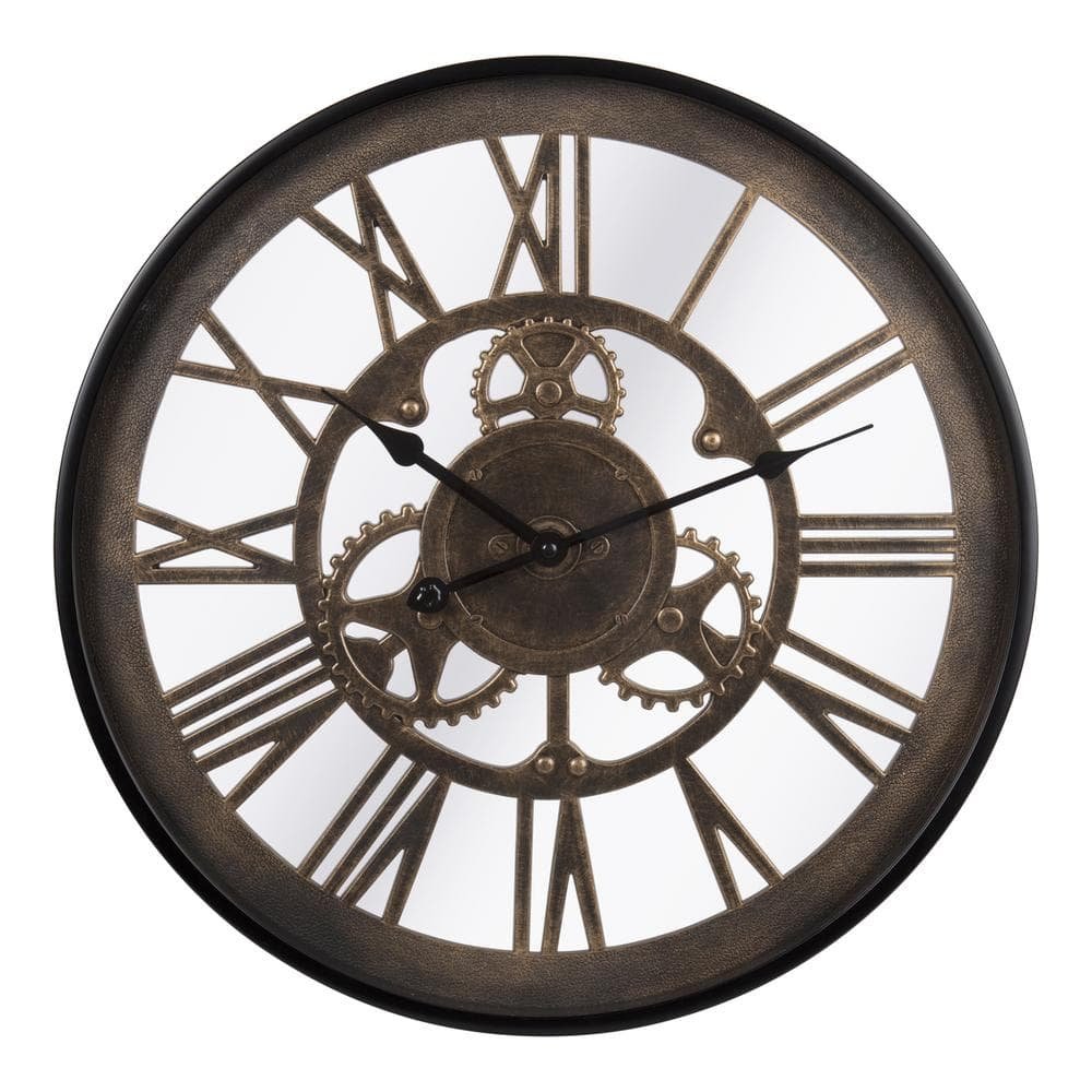 18 in. x 18 in. Bronze Kiera Grace Round Antique Tomos Decorative...