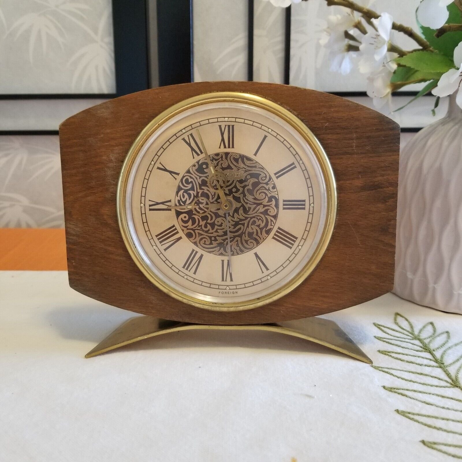 1930's German Splendex Mechanical Mantle/Desk Clock - Excellent Condition