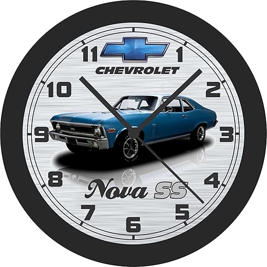 1970 Chevy Nova SS 10 Inch Wall Clock-Choose 1 of 3