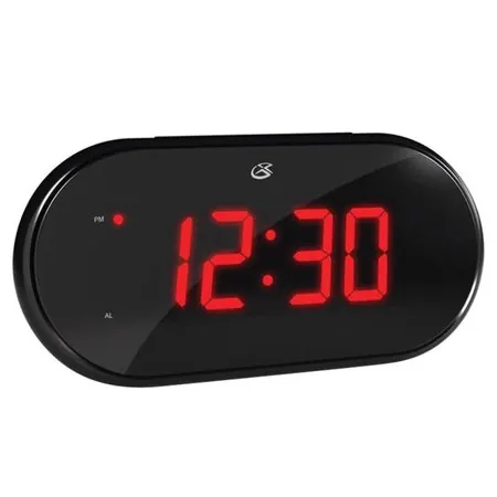 1 PC GPX 3 in. Black AM/FM Clock Radio Digital Plug-In