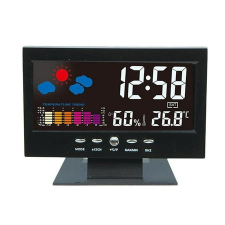 1pcs Clock Radio Electric Desktop Alarm Clock With Radio Digital Control Sound Home LCD Decor Screen Clock Projection Backl B4T7