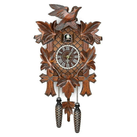 2024-german Black Forest Cuckoo Clock Retro Nordic Style Wooden Cuckoo Wall Clock Zhexin