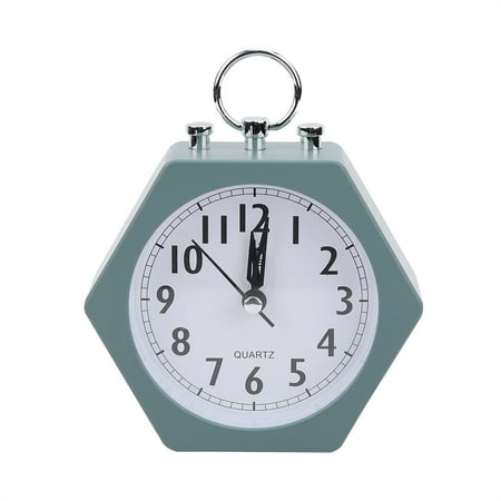 2024 Silent Soft Wake Up Alarm Clock Kids Wake Up Clock Timer Digital Clock (Green)