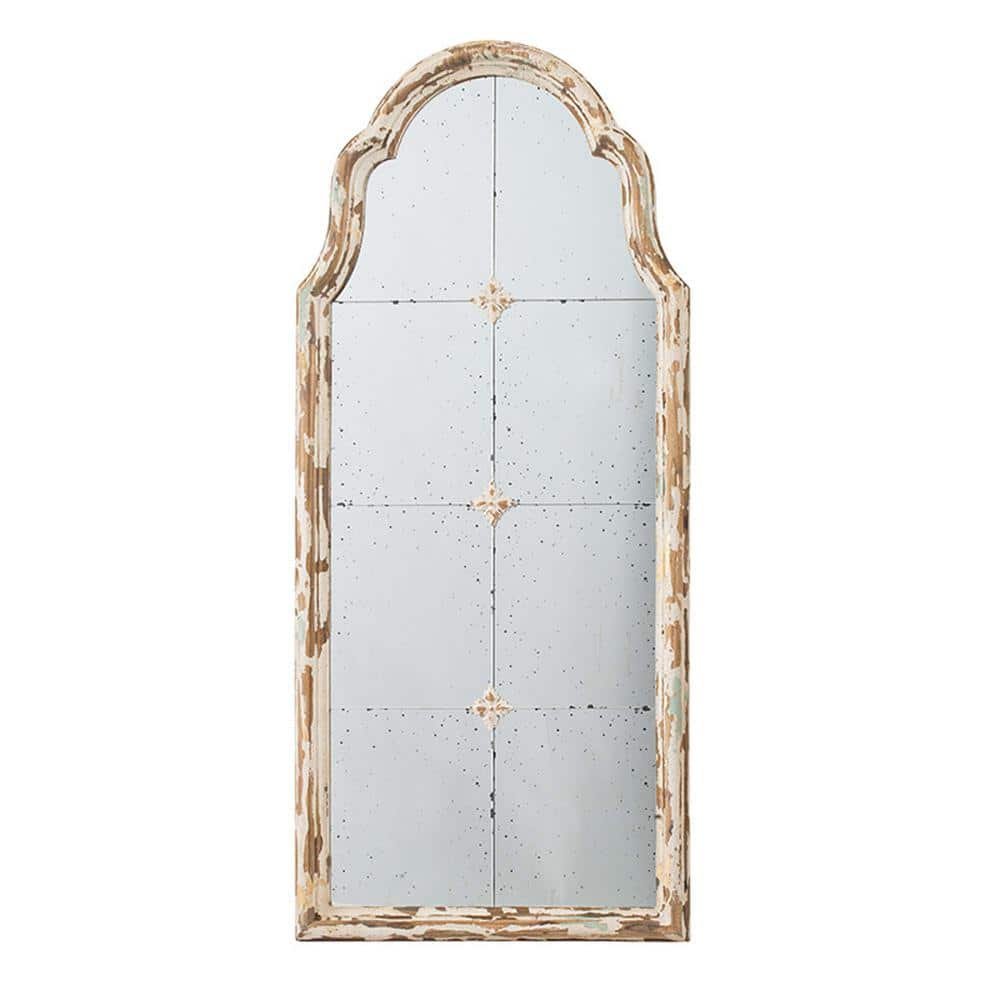 22 in. W x 48 in. H Large Cream & Gold Framed...