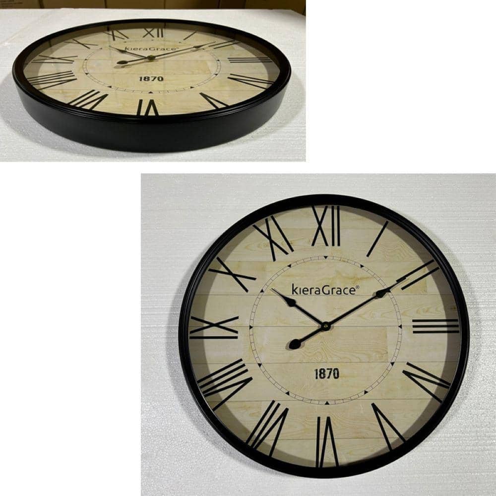 24 in. Classic Metal Wall Clock