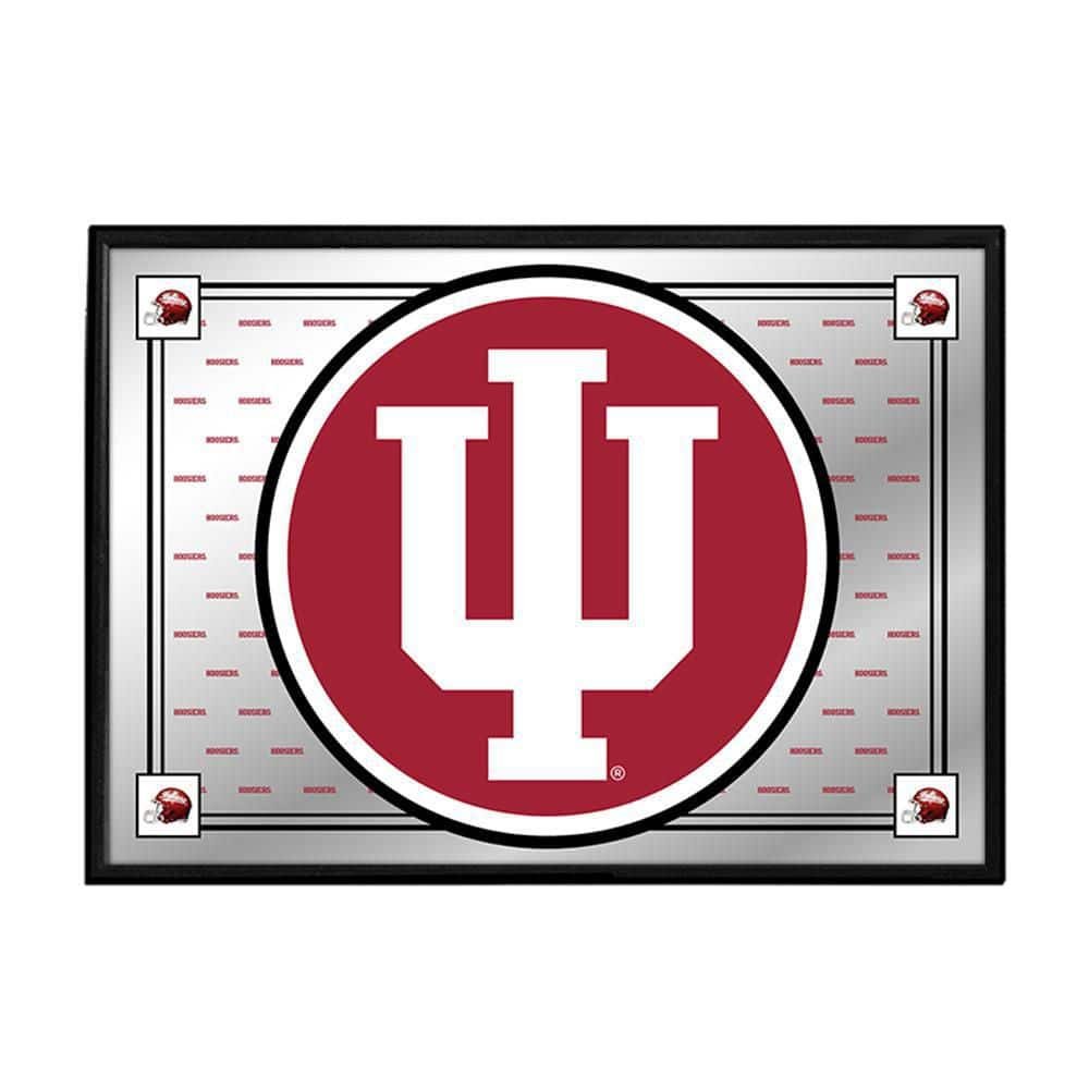 28 in. X 19 in. Indiana Hoosiers Team Spirit Framed Mirrored Decorative...