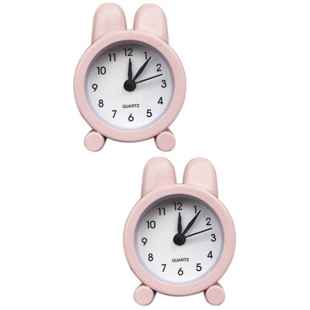 2 Pcs Vintage Gifts Alarm Clock for Students Silent Desk Clocks Office Desktop Mini Digital Retro Child