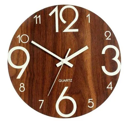 30cm Large Luminous Wall Clocks Glow In The Dark-Silent Home Digital Clock Decor