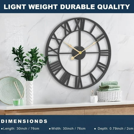 30 Inch Extra Large Giant Wall Clock,Oversize