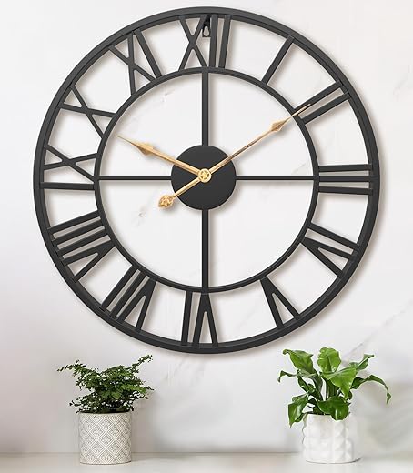 Best Large Round Black Wall Clocks