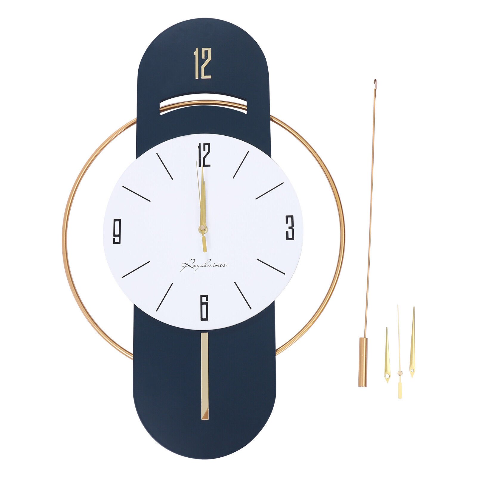 33 Inch Large Wall Clocks Modern Silent Decoration Battery Operated Non-Ticking