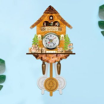 Clock For Bedroom Kids Cuckoo Clock Led Night Light Alarm Clocks For Bedrooms Cuckoo Wall Clock Chime Alarm Retro Wooden Living Room