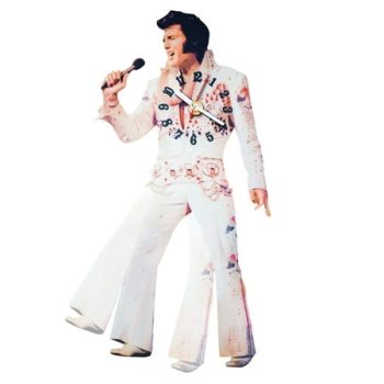 Collections Etc Elvis Presley Jumpsuit Clock with Swinging Leg