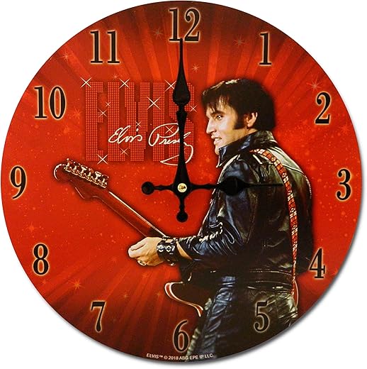 Elvis Presley Clock - Elvis 68' Special 11.75 Diameter