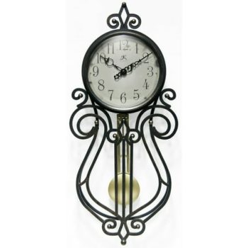 Infinity Instruments 9 x 20 Bronze Analog Asymmetrical Modern Farmhouse Wall Clock