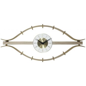 Infinity Instruments The Horus Gold Modern Analog Display 10-inch Wall Clock