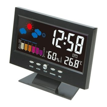 Large Screen Weather Clocks With Alarm And Calendar, Digital Weather Clocks, Outdoor All Weather Clocks, With Weather Station For Bedrooms, Temperature Humidity Monitor And Weather Forecast