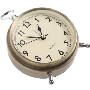 Metal Alarm Clock Roman Numerals Table Bedside Silent Alarm Clock Sweep Seconds Alarm Clock