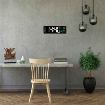 Modern Clock Wall Clocks Led Clock Wall Battery Large Led Digital Wall Clock Temperature Date Day Display Usb Remote Control